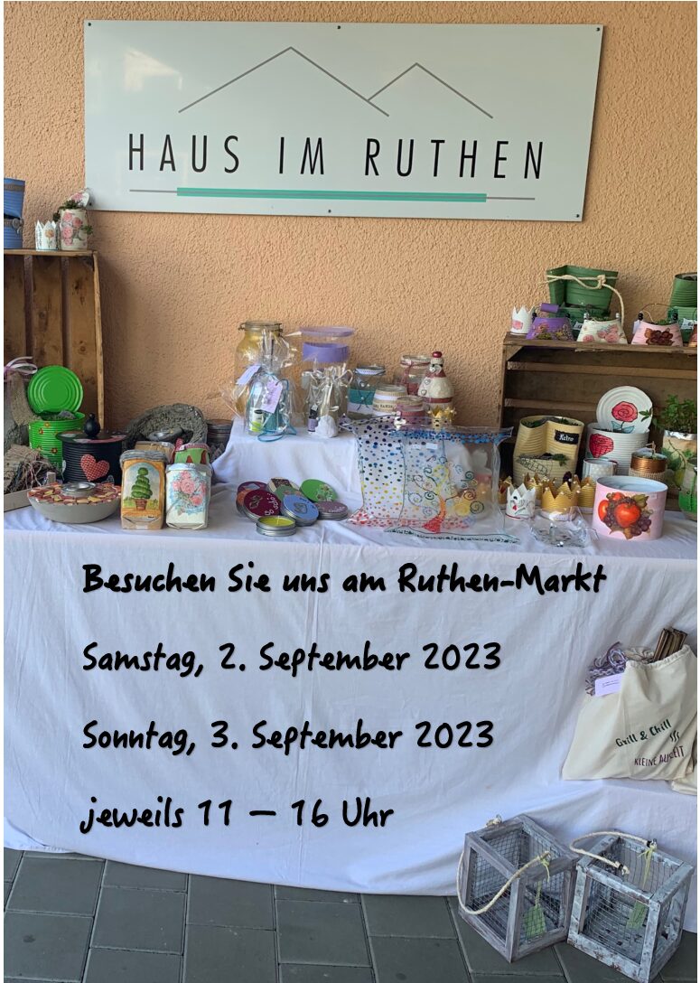 Ruthen-Markt am 2. und 3. September 2023